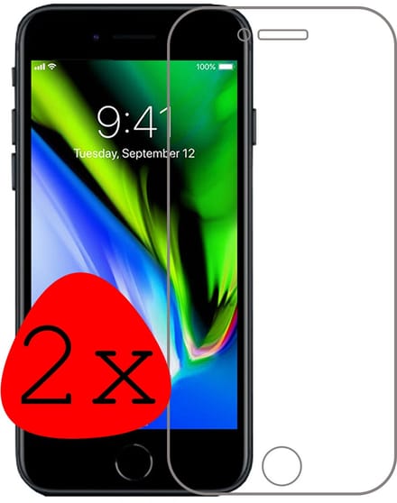 Screenprotector - 2 Stuks Geschikt voor Apple iPhone 7 - Full Cover - Beschermglas - Gehard Glas - Tempered Glass - Screen Protector