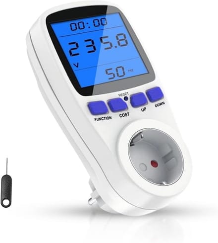 Stroommeter voor energiebeheer met LCD-display - Overbelastingsbeveiliging, Maximaal 3680 W/16 A