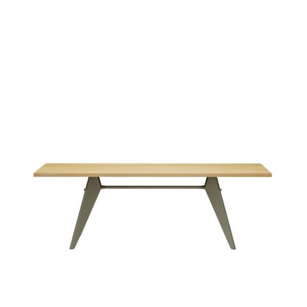 Vitra EM Table - Prouvé Gris Vermeer - Eiken - 220 cm