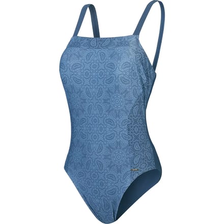 Dames zwempak uit 1 stuk Speedo Square Neck Print