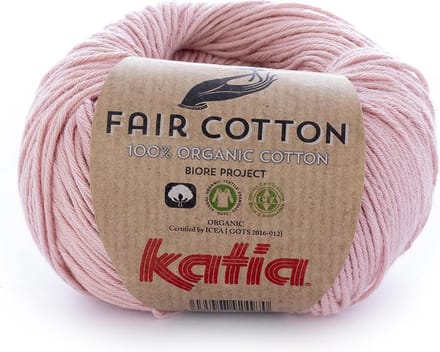 Katia Fair Cotton - 13 pastelroze - Biologisch Katoengaren