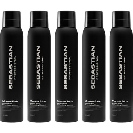 5x Sebastian Mousse Forte Strong Hold Volumizing Mousse 200ml