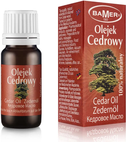 BAMER Cedroolie 7 ml - Etherische olie - Natuurlijke geur, aromatherapie