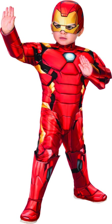 Rubies - Iron - Man - Iron - Man Jongen - Rood, Goud - Maat 96 - Carnavalskleding - Verkleedkleding