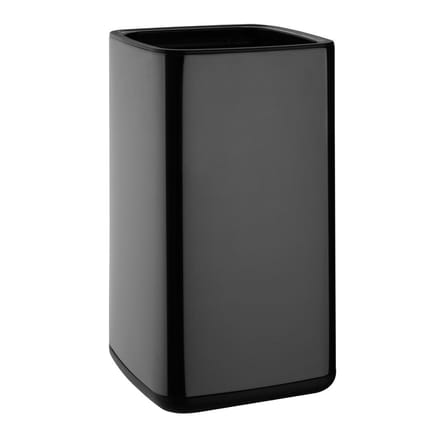 Bolero vierkante afvalbak titanium zwart 7L