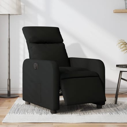 vidaXL - Fauteuil - verstelbaar - elektrisch - stof - zwart