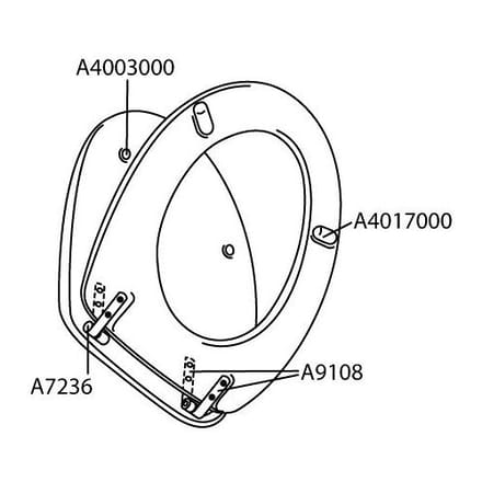 Pressalit flag package for Colani 99 WC seat