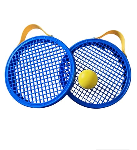 Androni (tambourijn) Racket Blauw, Beachracket Set