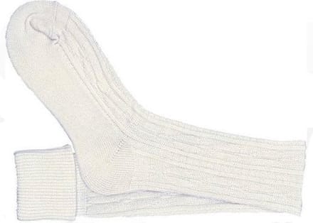 Party kniekousen met kabelpatroon – White – 39-42