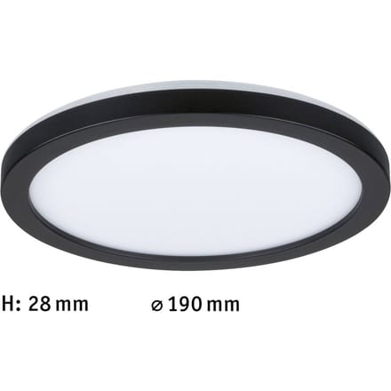 LED-paneel Atria Shine Backlight rond 190 mm 11,2W 850lm 4000K Zwart