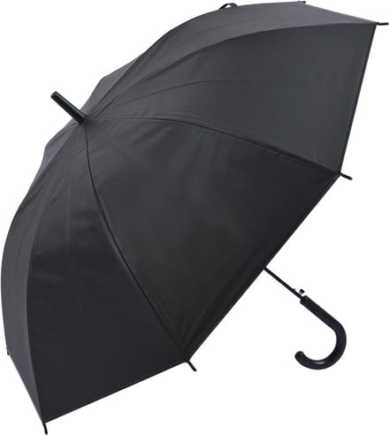 Clayre & Eef Paraplu Volwassenen 80 cm Zilverkleurig Zwart Polyresin
