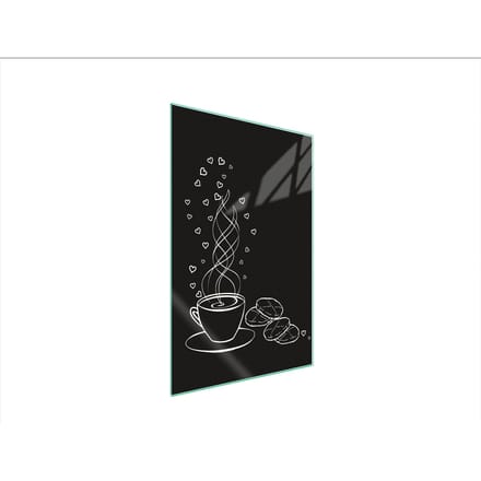 TMK ArtDeko Serie - Snijplank van Getemperd Glas - 35x52 cm - Koffiekleur - Multifunctionele Keukentoepassing