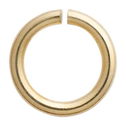Springring rond roestvrij staal/verguld Ø 5 mm, dikte 0,90 mm