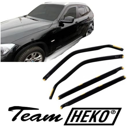 Déflecteurs d'air - J&J AUTOMOTIVE - Heko - Fumé - Pour BMW X1 E84 2009-2015 - Installation facile