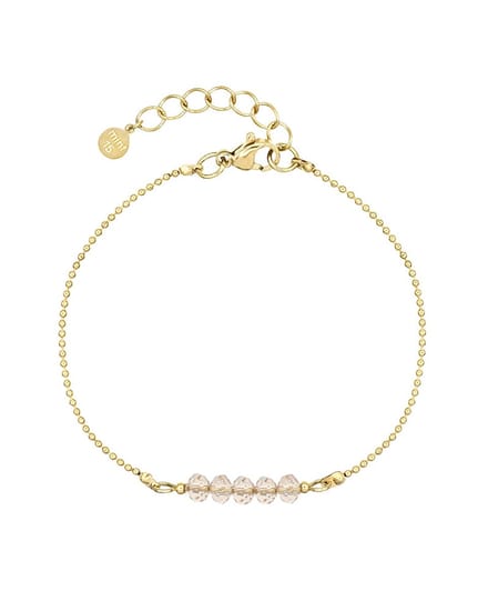Mint15 Armband 'Little Sparkles' - Champagne - Goudkleur RVS/Stainless Steel