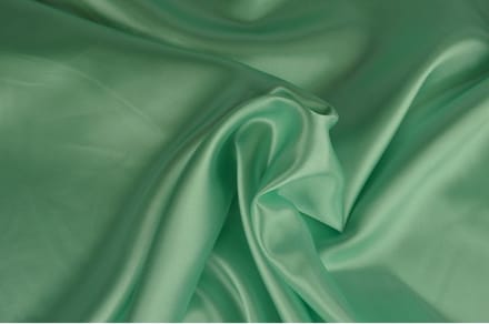 50 meter satijn stof - Licht mint - 100% polyester