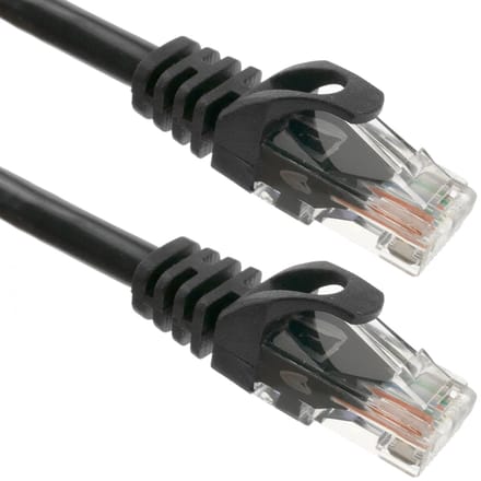 BeMatik - 2 m zwarte Cat.6a UTP Ethernet-netwerkkabel