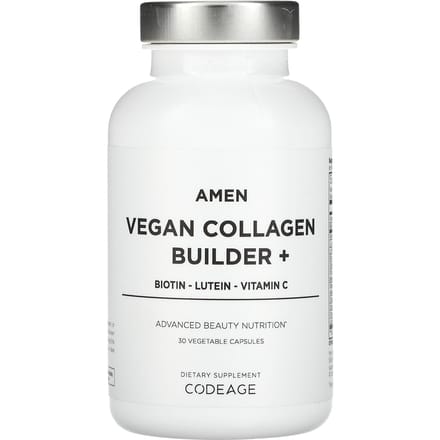 Codeage, Amen, Vegan Collagen Builder+, 30 vegetarische capsules