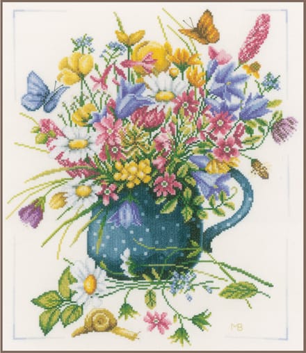 Lanarte - Telpakket kit - Veldbloemen in vaas - PN-0164074