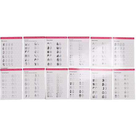 Nagel Trainingsmat Stereograaf Wasbaar Herbruikbaar Multi Nagelvormen 12 Modi Nail Art Oefenblad white