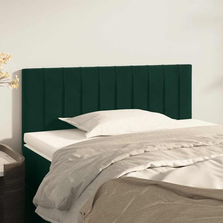 vidaXL - Hoofdbord - 80x5x78/88 - cm - fluweel - donkergroen