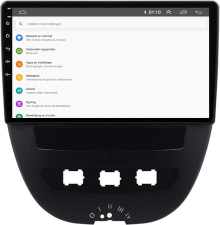 2024 Radio Display voor Citroën C1 (2005-2014) - Met Apple CarPlay, Android Auto, Navigatie!