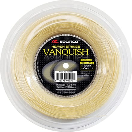 Solinco Vanquish Rol Snaren 200m-Natuurlijke Kleuren