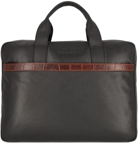 bugatti Business tas Laptoptas met laptopvak Corso DeLuxe Large Briefcase Black Zwart