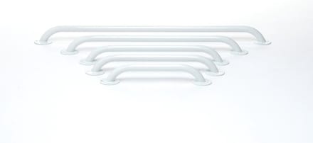 Wandbeugel - Toiletbeugel Izzy -  60 cm staal wit - Handgreep Douche & Toilet