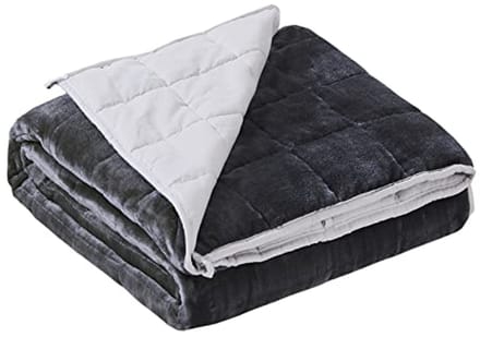 Gewogen Deken 20 lbs Queen Size - Fuzzy Warm Flanel Gooi Deken 152 x 203 cm, Grijs
