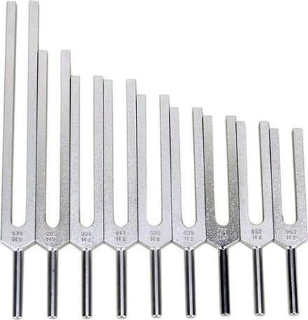 Stemvorken Sacred Solfeggio reeks (14.5-24.5 cm)