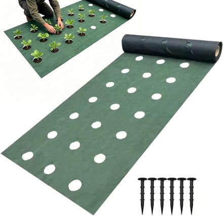 Landschapsdoek - Bodembedekker - Onkruid weren - Waterdoorlatend - 6 x 1 Meter - Zwart
