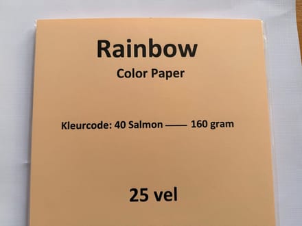 Rainbow KL-40 zalm 25 vel 160 gram papier