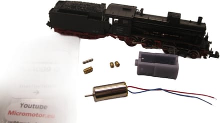 micromotor NM009G motor ombouwset voor Minitrix DB / DRG BR 54.15, G 3/4 H