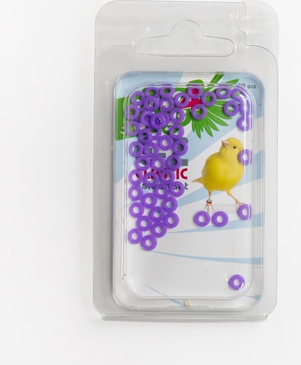 Plastic ringen geschikt voor E-Z ringpistool - Violet - Vogelringen - Benodigdheden - Overig - Lori