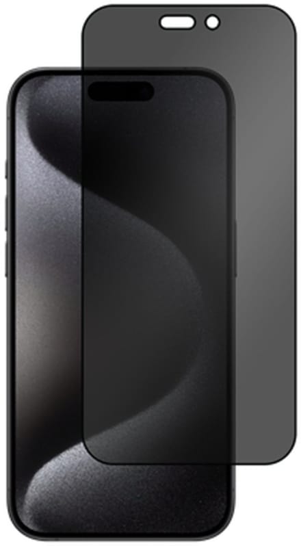 Just in Case privacy Screenprotector geschikt voor iPhone 15 Pro - Screenprotector Anti Spy Gehard Glass