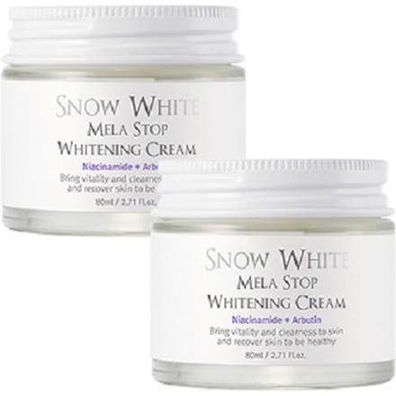 Beautyrecept Sneeuwwitje Mela Stop Whitening Cream, 80 ml, 2 eenheden white