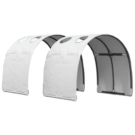 vidaXL - Bed - tunnel - 2 - st - Wit - Polyester