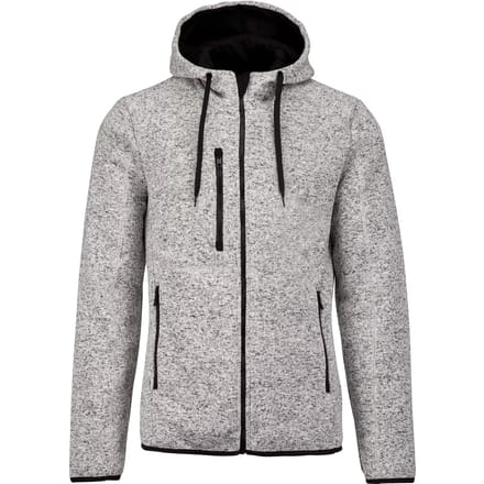 Herenvest met capuchon 'Proact' Light Grey Melange - M