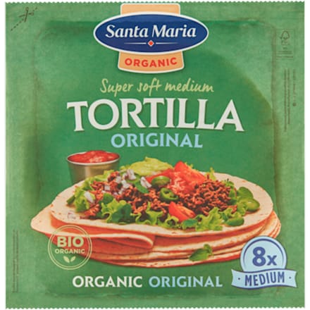 Soft Tortilla Organic Medium