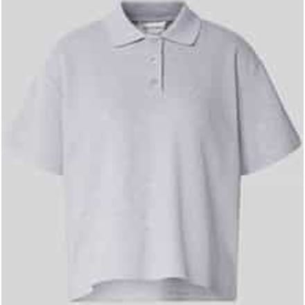 relaxed fit poloshirt met structuurpatroon model 'Noa'