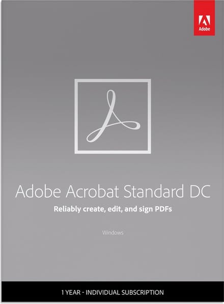 Adobe Acrobat Standard DC - 12 months/1 device - Multi L PC