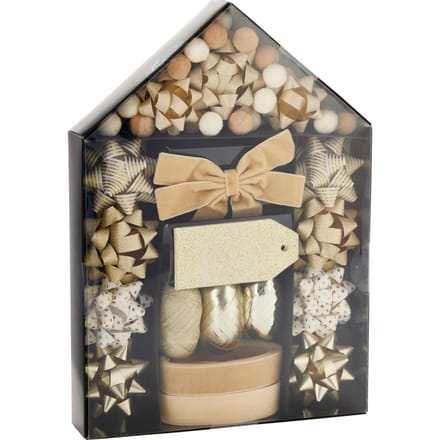 Verpakking deco set goud