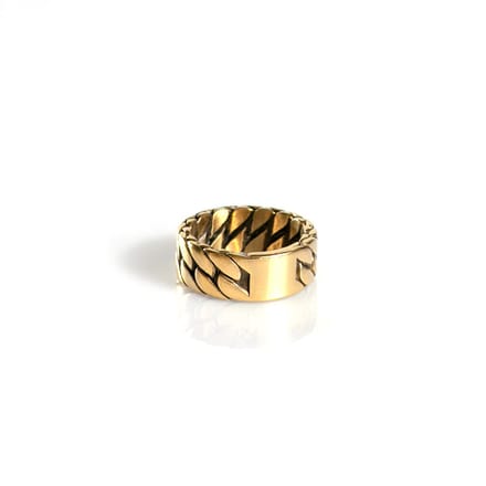 Marenca gouden heren schakel ring (M)