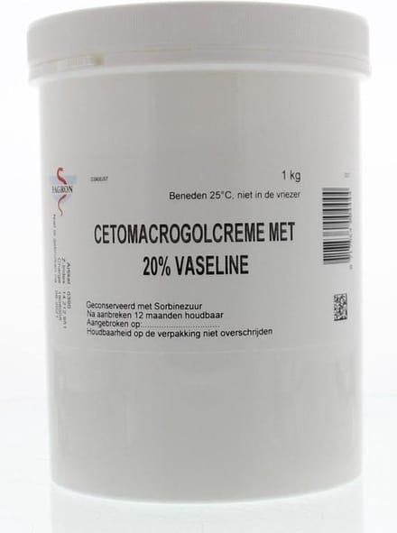 Fagron Cetomacrogol Creme 20% Vaseline - 1 kg