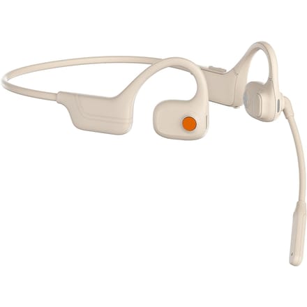 DG09 Bone Conduction Headset Open Talk Noise Cancelling BT Headset Markeerbalk 270 graden rotatie Lang beige