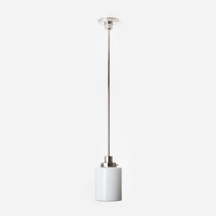 Hanglamp Strakke Cilinder 20's Nikkel - Art Deco Trade