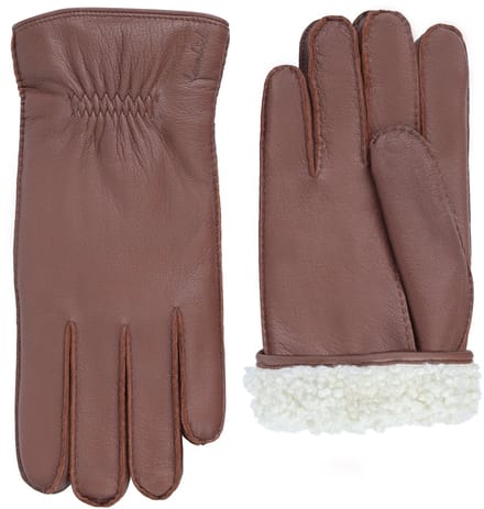 Laimböck Leren handschoenen heren model Eton Kleur: Tan, Maat: 8.5