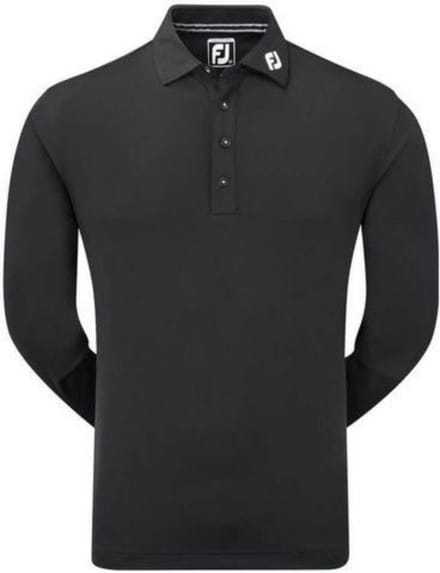 FootJoy Thermolite Long Sleeved Golfshirt - Zwart - Maat S