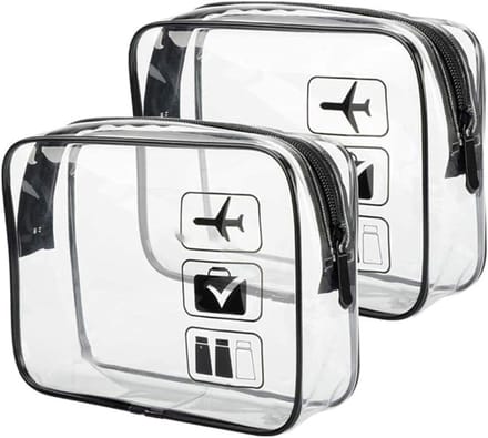Swiphi® Reis toilettas - Luchthaven Tas - Trasparant